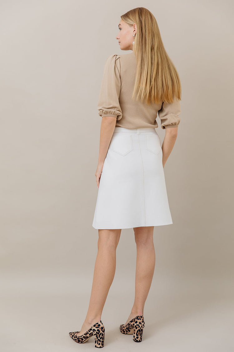 Knit A-Line Skirt