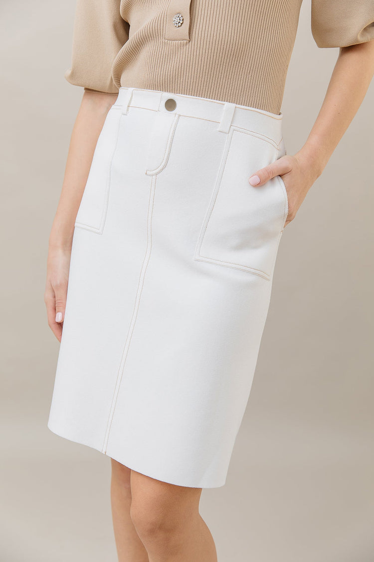 Knit A-Line Skirt