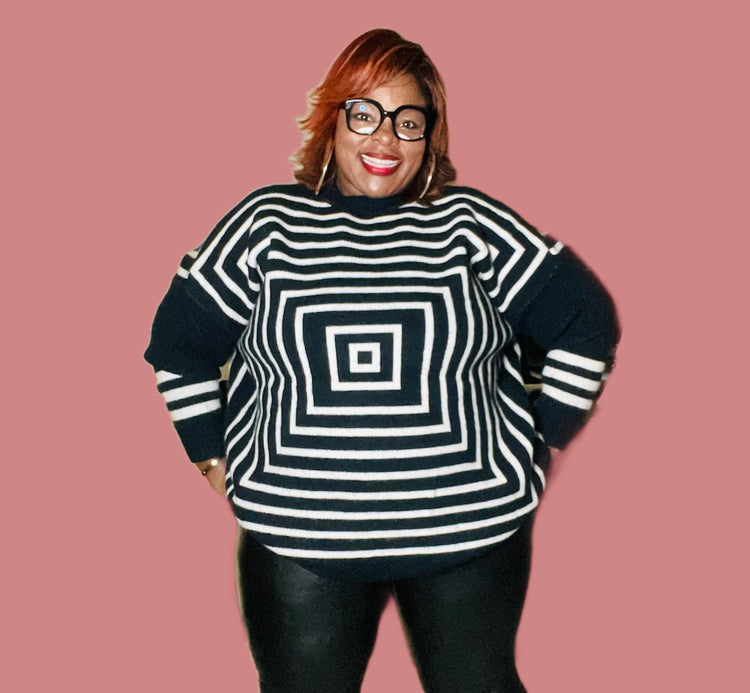 Maze Print Sweater