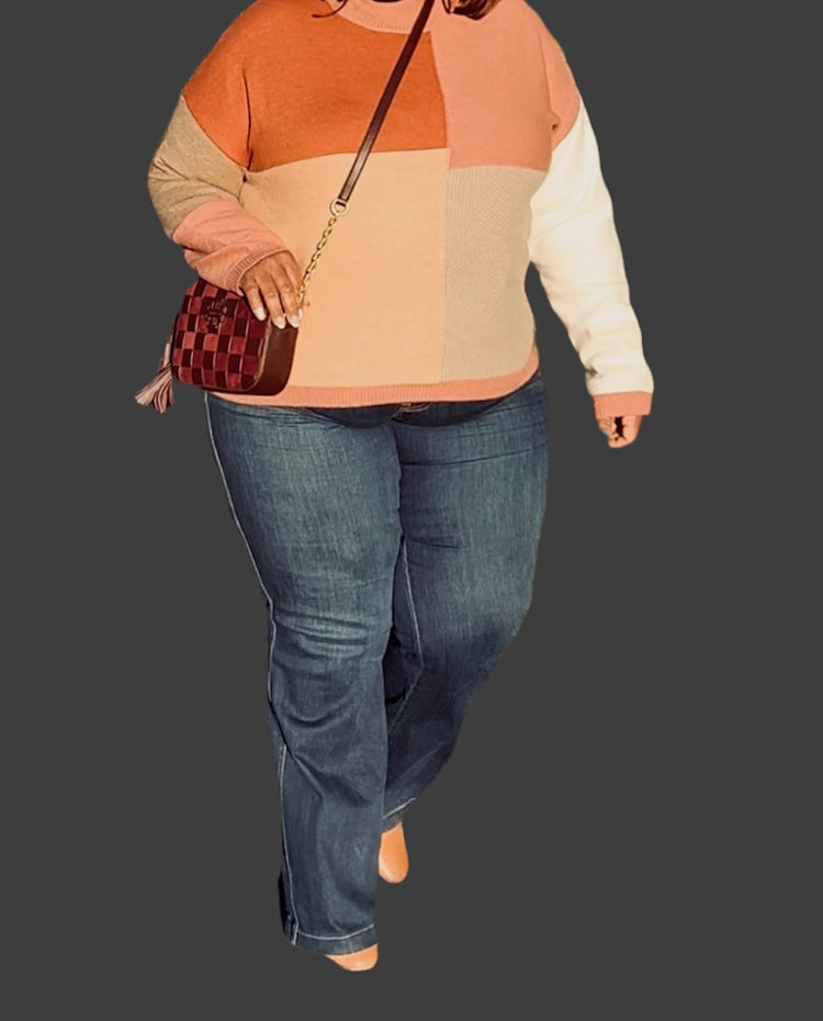 Colorblock Sweater