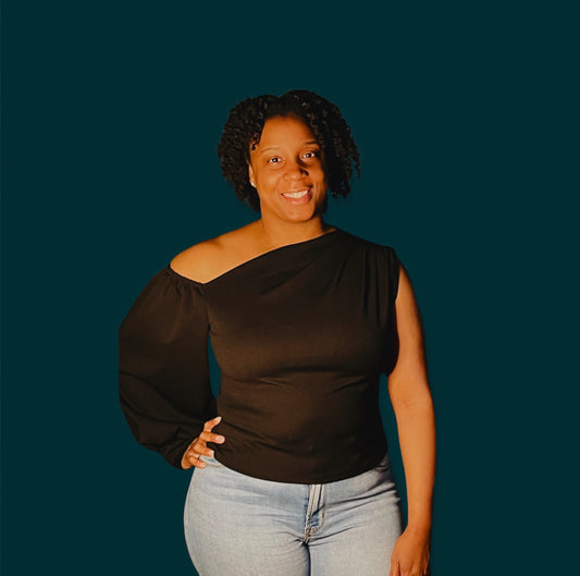 One Shoulder - Puff Sleeve